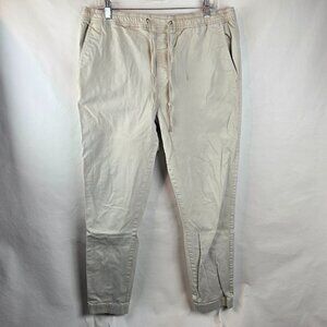 Urban Pipeline Jogger Pants Mens XL Beige Khaki Casual Chino Streetwear Tapered